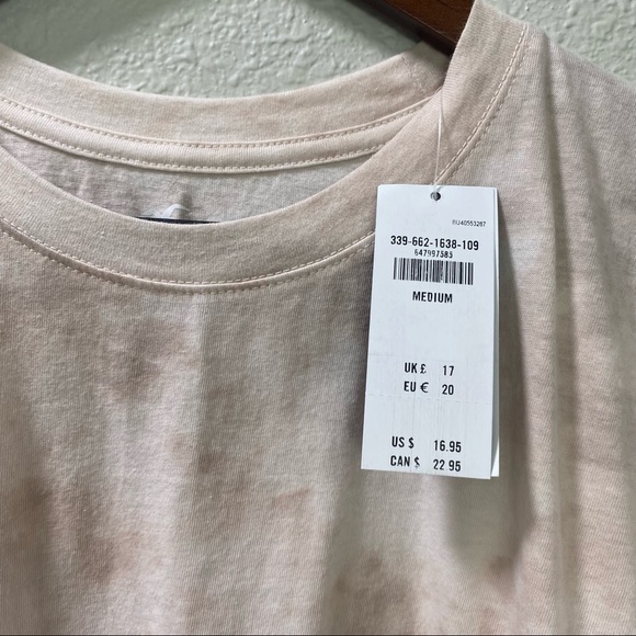 NWT Hollister Co. tie dye crop crew neck tee - Picture 2 of 6